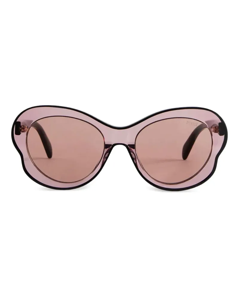 Emilio Pucci Runde Sonnenbrille mit Design-Gestell - Rosa Rosa