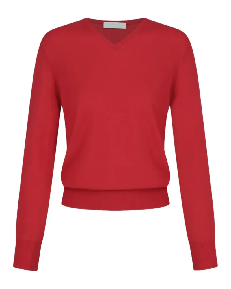 AMOMENTO V-neck knitwear - Rot Rot