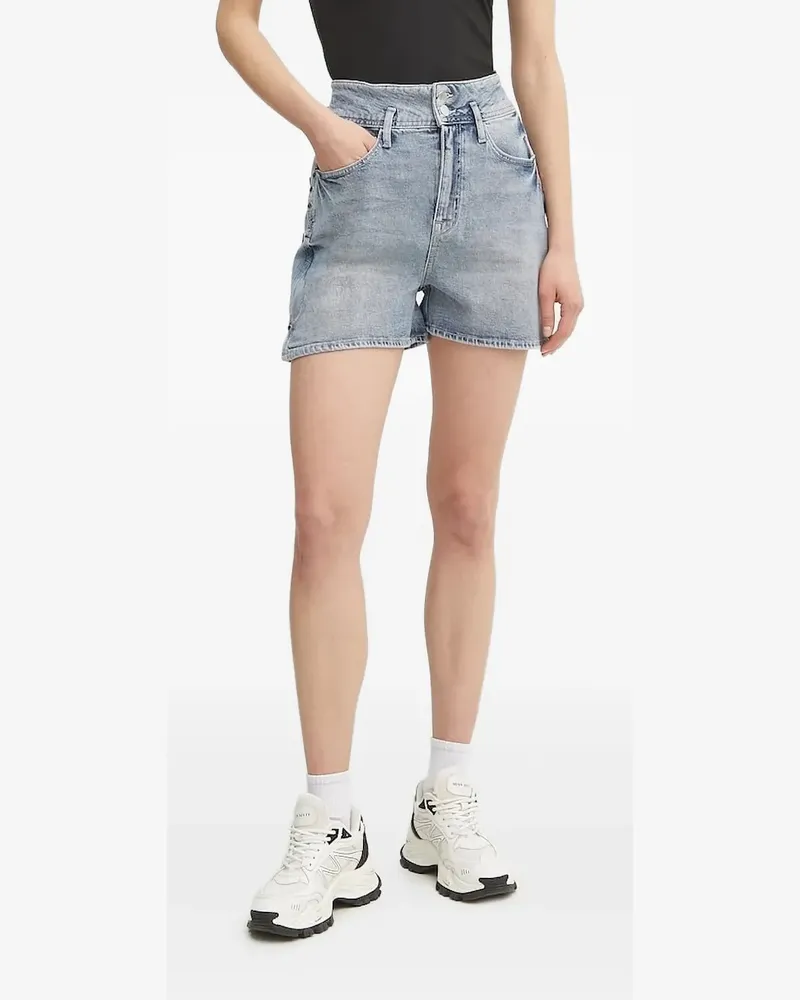 Armani Exchange Jeans-Shorts mit Logo-Patch - Blau Blau