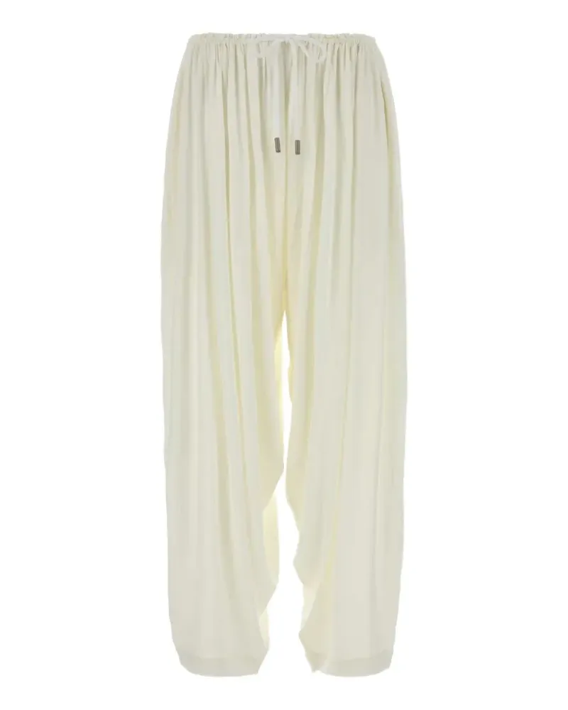 Co elasticated-waist gathered trousers - Nude Nude