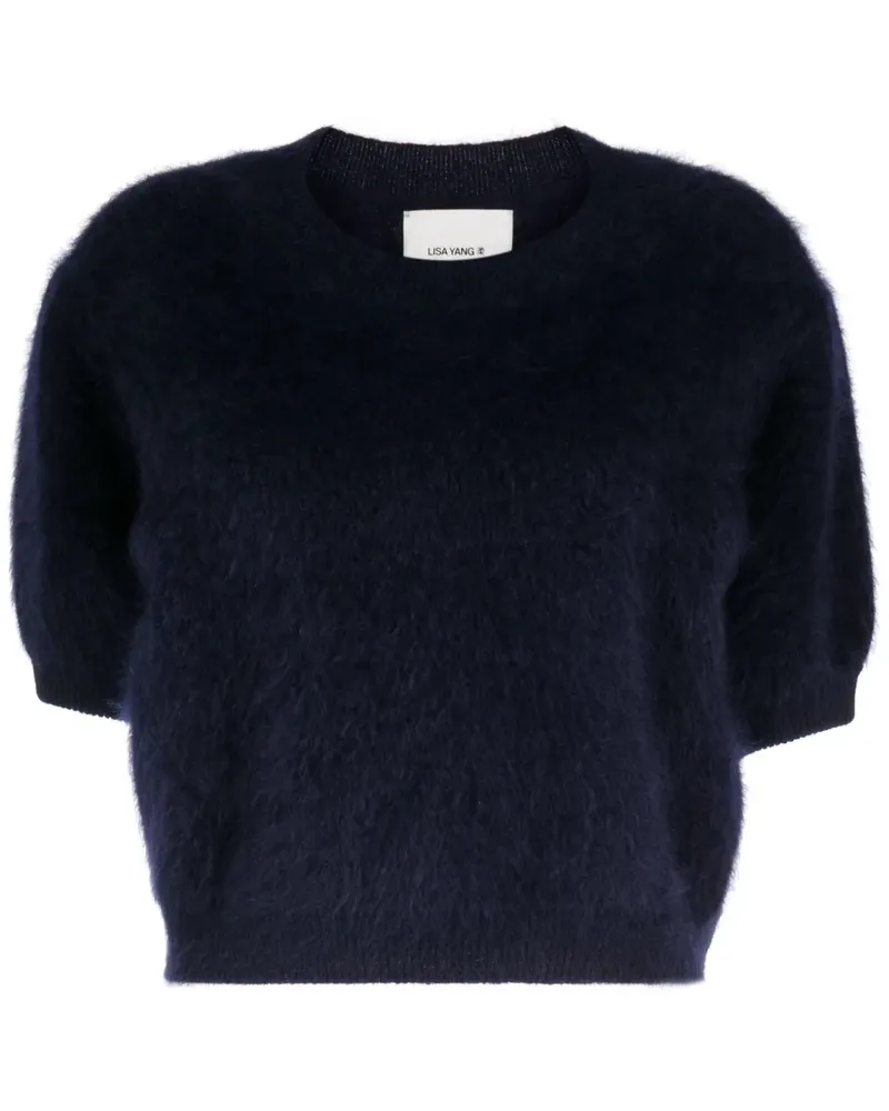 Lisa Yang Kaschmirpullover mit Rundhalsausschnitt - Blau Blau