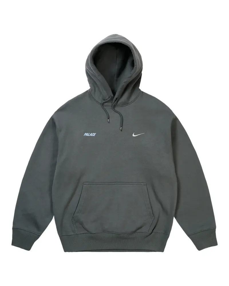 PALACE x Nike logo-print hoodie - Grau Grau