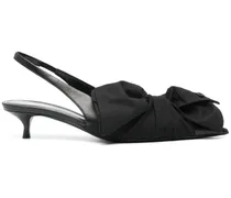 Pumps mit Schleife 40mm - Schwarz