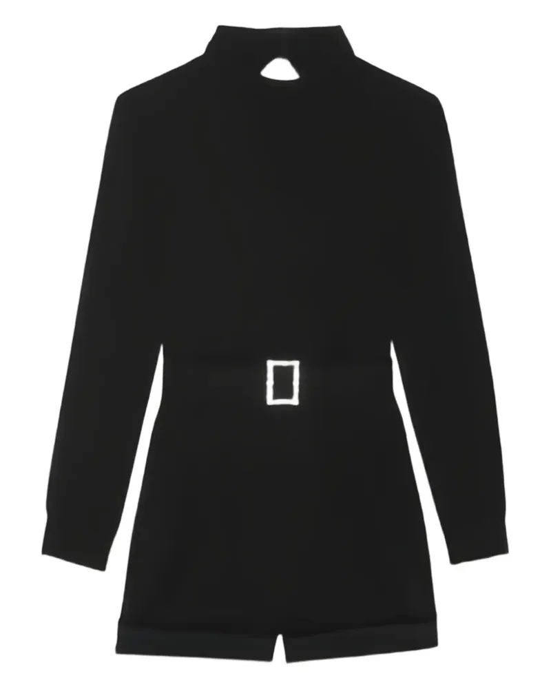 Saint Laurent Rückenfreier Playsuit - Schwarz Schwarz