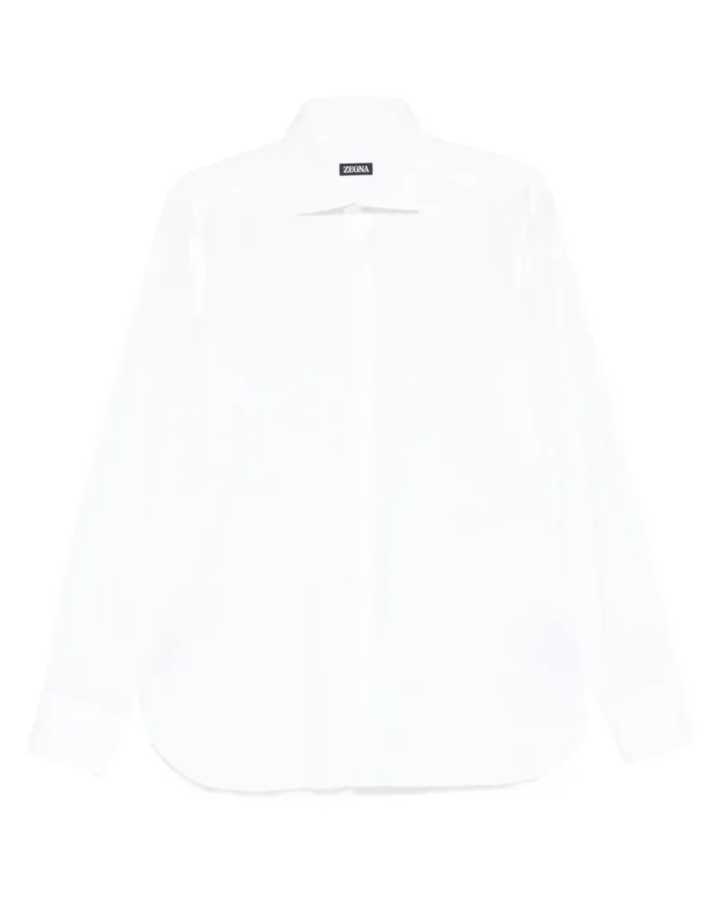 Ermenegildo Zegna Langärmeliges Hemd - Weiß Weiß