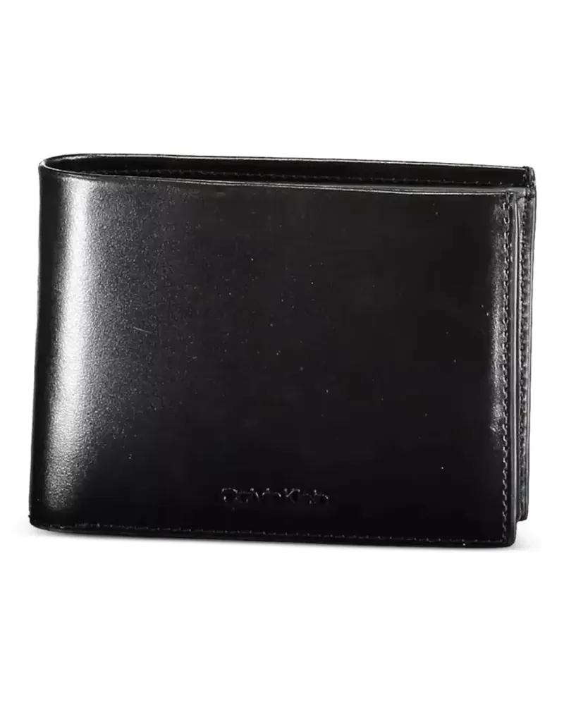 Calvin Klein bifold leather wallet - Schwarz Schwarz
