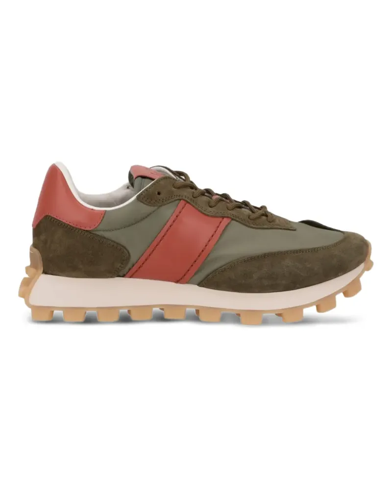 TOD'S lace-up suede-panelled sneakers - Grün Grün