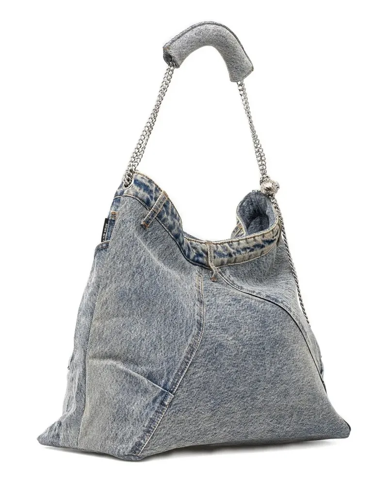 Miss Sixty Jeans-Tote Bag mit Kettenriemen - Blau Blau