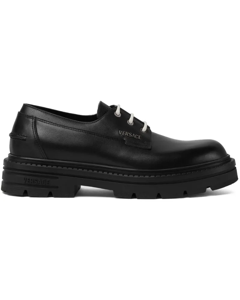 Versace Adriano Derby-Schuhe - Schwarz Schwarz