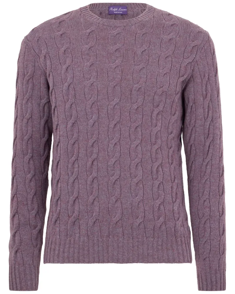 Ralph Lauren Pullover mit Zopfmuster - Violett Violett
