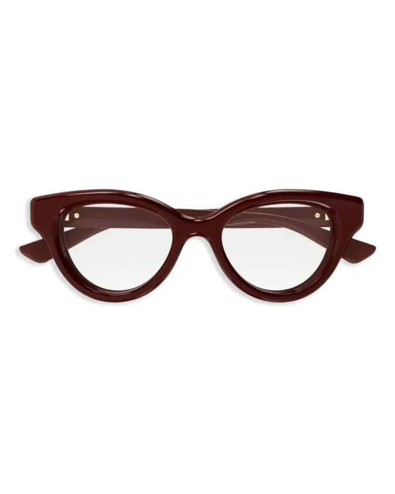 Gucci Brille mit GG-Schild - Rot Rot