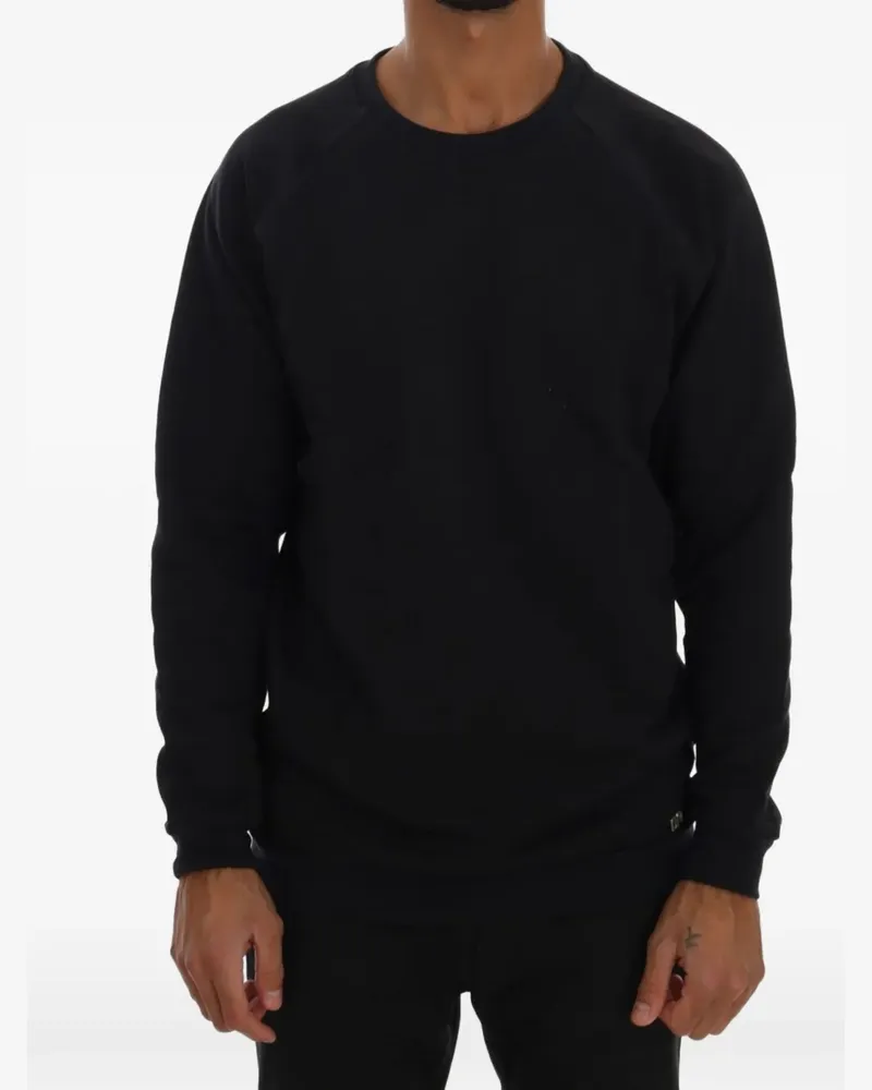 Daniele Alessandrini Sweatshirt mit Raglanärmeln - Schwarz Schwarz