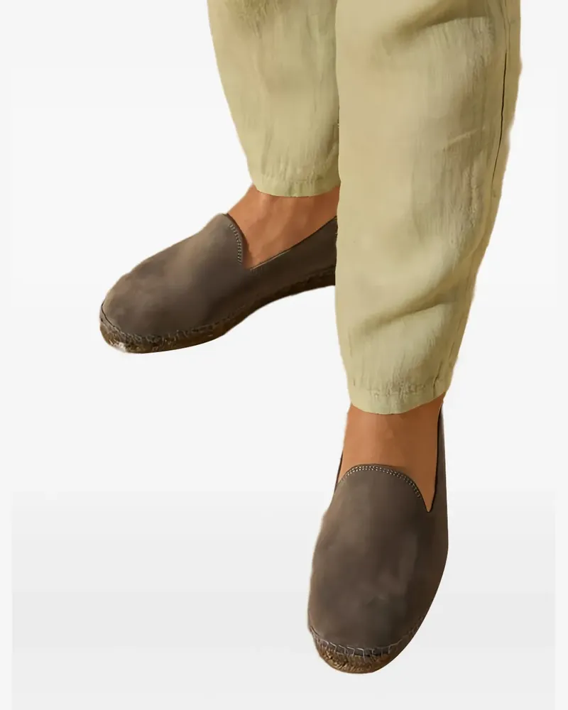 Manebí Flache Espadrilles - Grau Grau