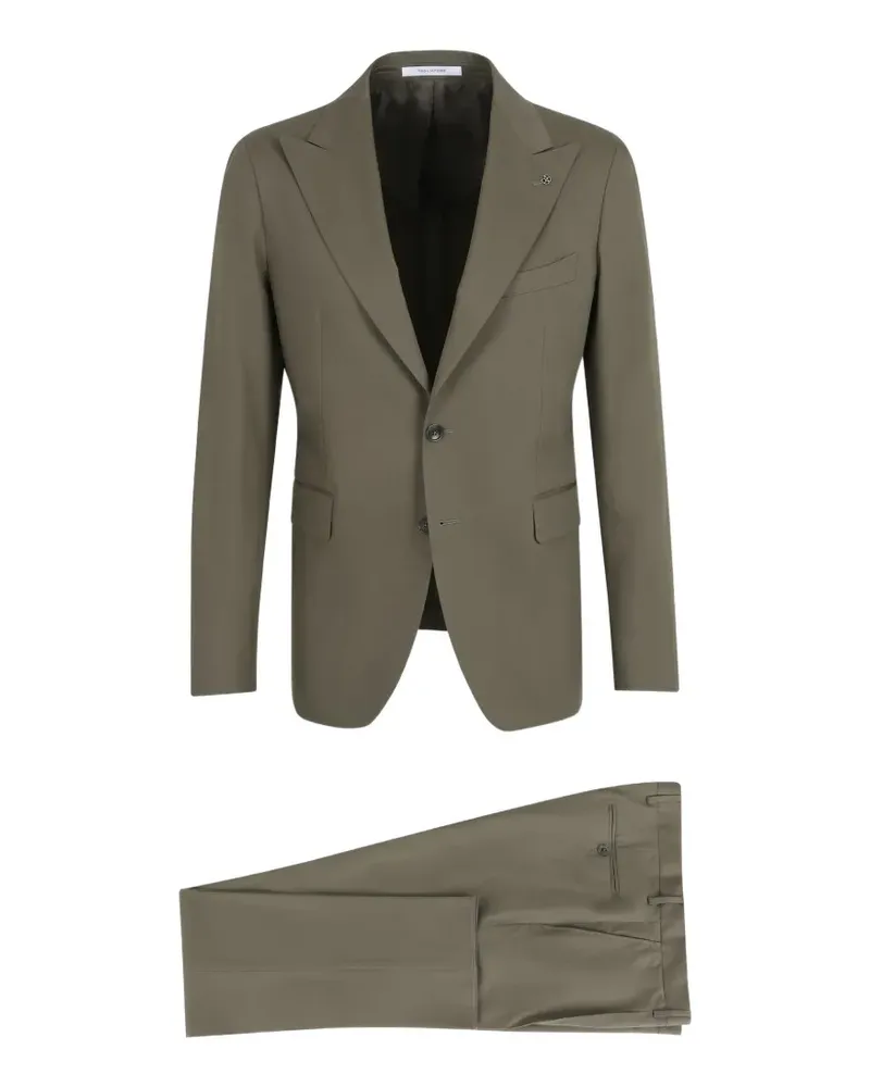 Tagliatore peak-lapel single-breasted suit - Grün Grün