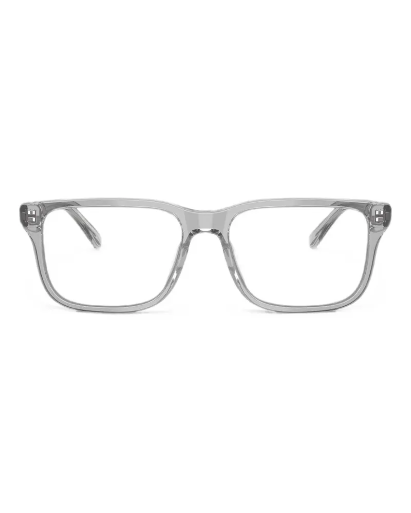 Emporio Armani Brille mit eckigem Gestell - Grau Grau