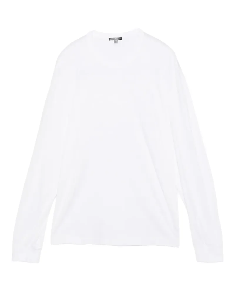 James Perse Langarmshirt aus Jersey - Weiß Weiß
