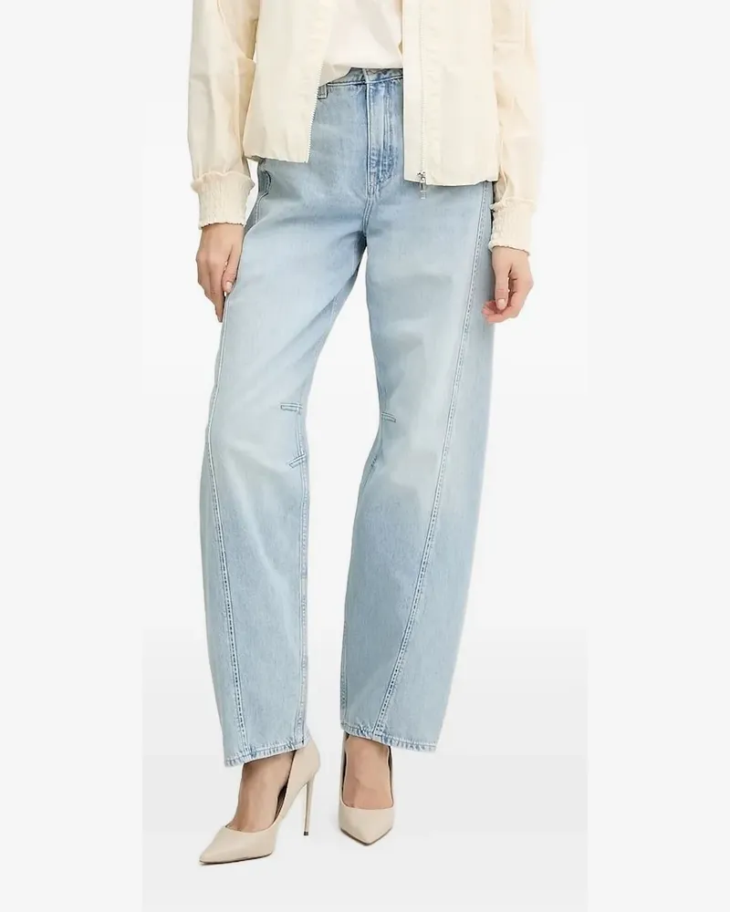 HUGO BOSS Jeans mit plissiertem Einsatz - Blau Blau