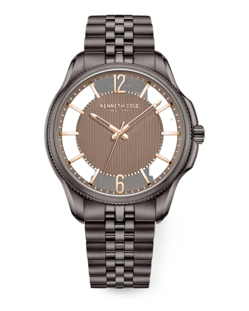 Kenneth Cole Runde Armbanduhr 42mm - Braun Braun