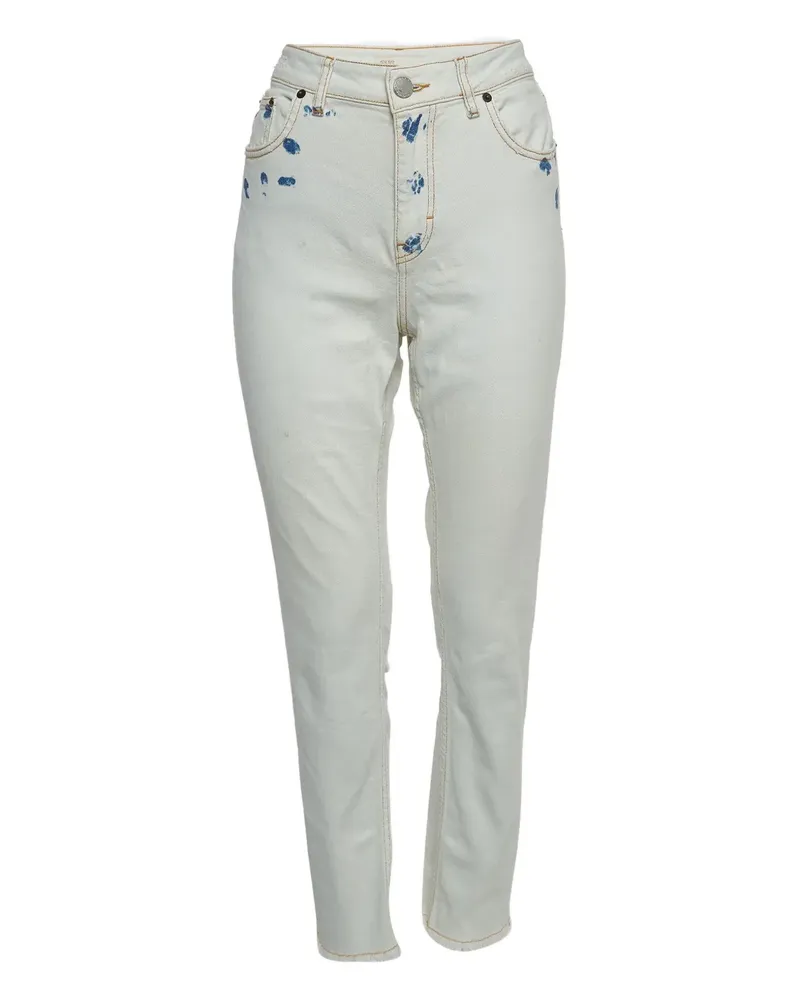 Maje Jeans mit ausgewaschenem Effekt - Weiß Weiß
