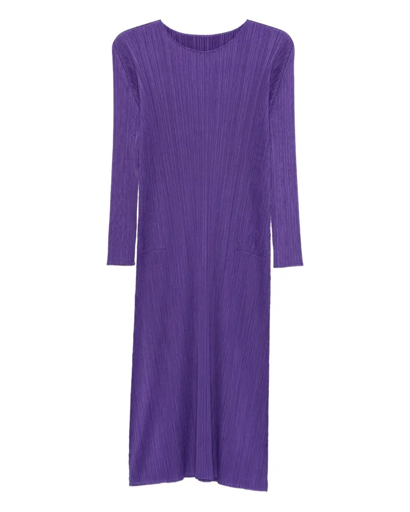 Issey Miyake Midikleid mit Falten - Violett Violett