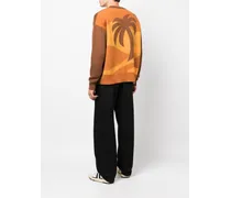 Intarsien-Pullover mit Palme