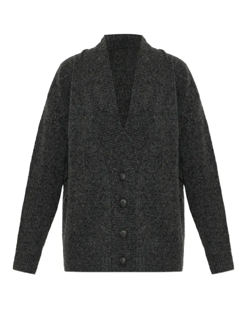 AKEP V-neck loose-fit cardigan - Grau Grau