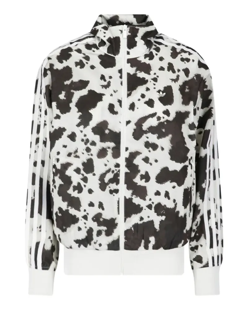 adidas Sweatshirtjacke mit Tier-Print - Weiß Weiß
