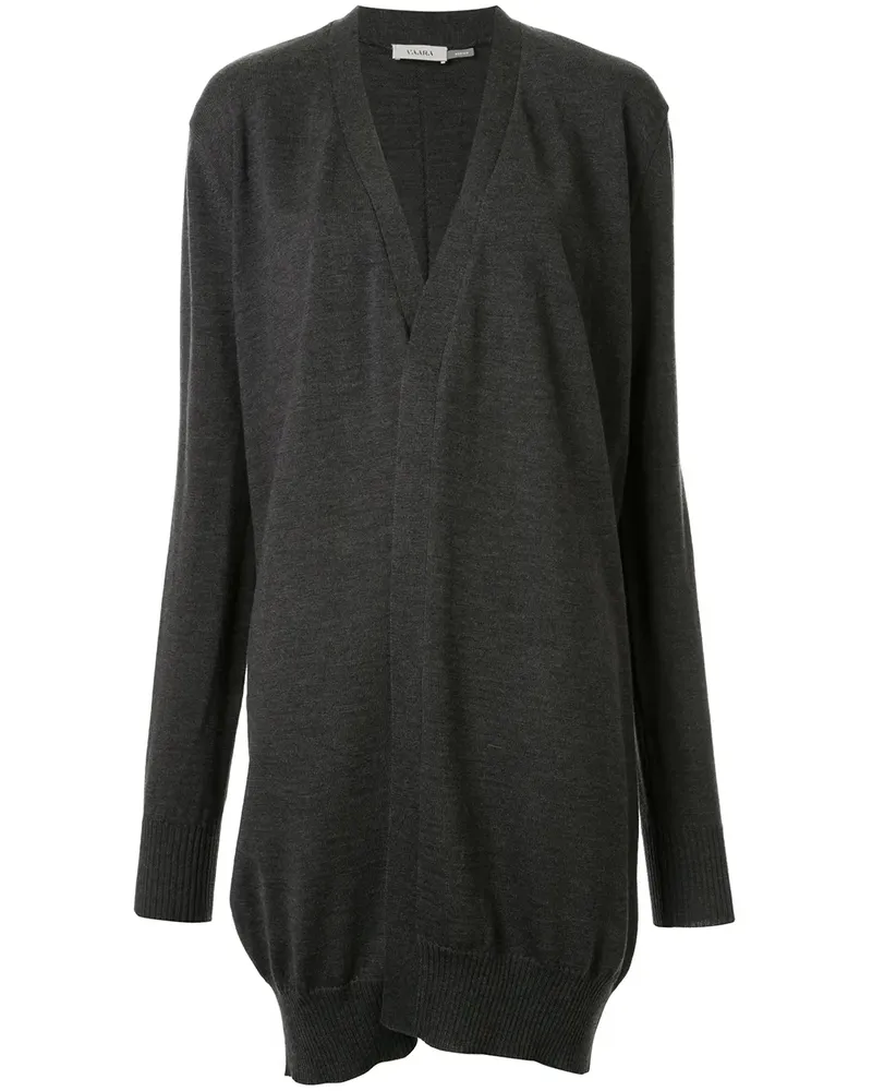 VAARA Klassischer Cardigan - Grau Grau
