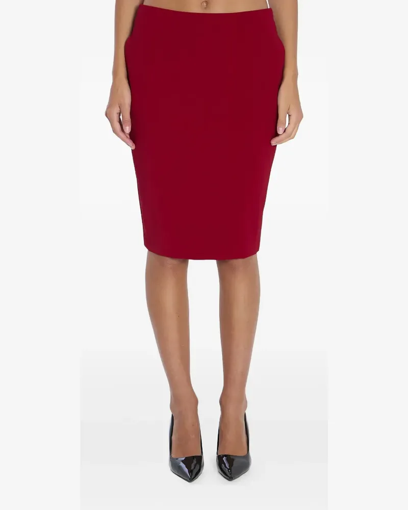Saint Laurent straight-hem pencil skirt - Rot Rot