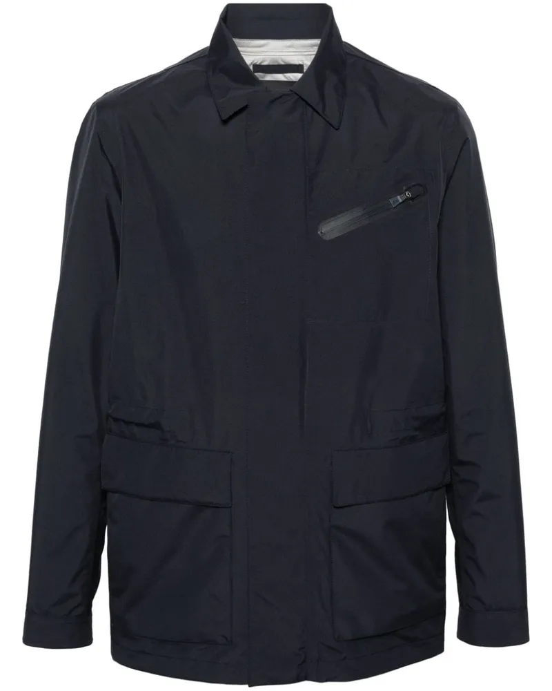 Herno Leichte Jacke mit Reißverschluss - Blau Blau