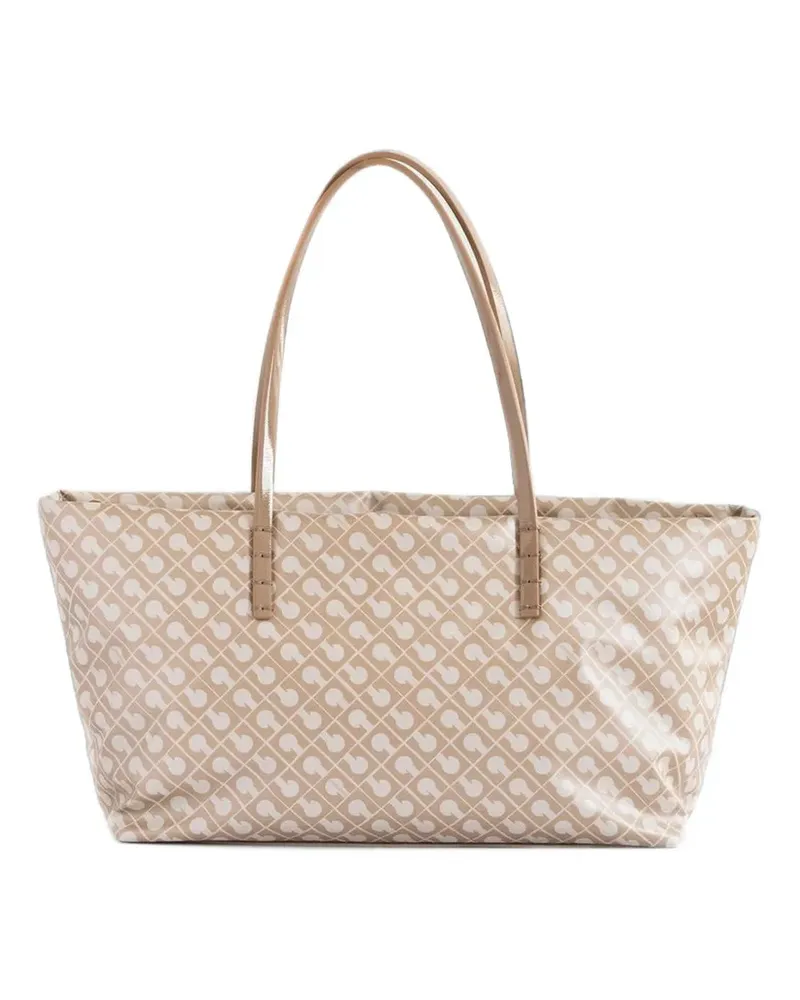 Gherardini Shopper mit Monogramm-Print - Nude Nude