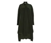 Mittellanges Hemdkleid - Schwarz