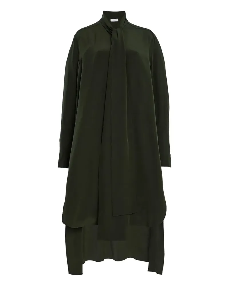 Michael Kors Mittellanges Hemdkleid - Schwarz Schwarz