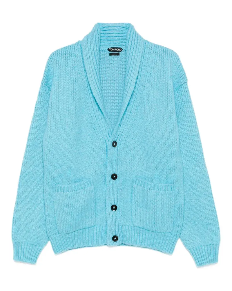 Tom Ford Cardigan mit Schalkragen - Blau Blau