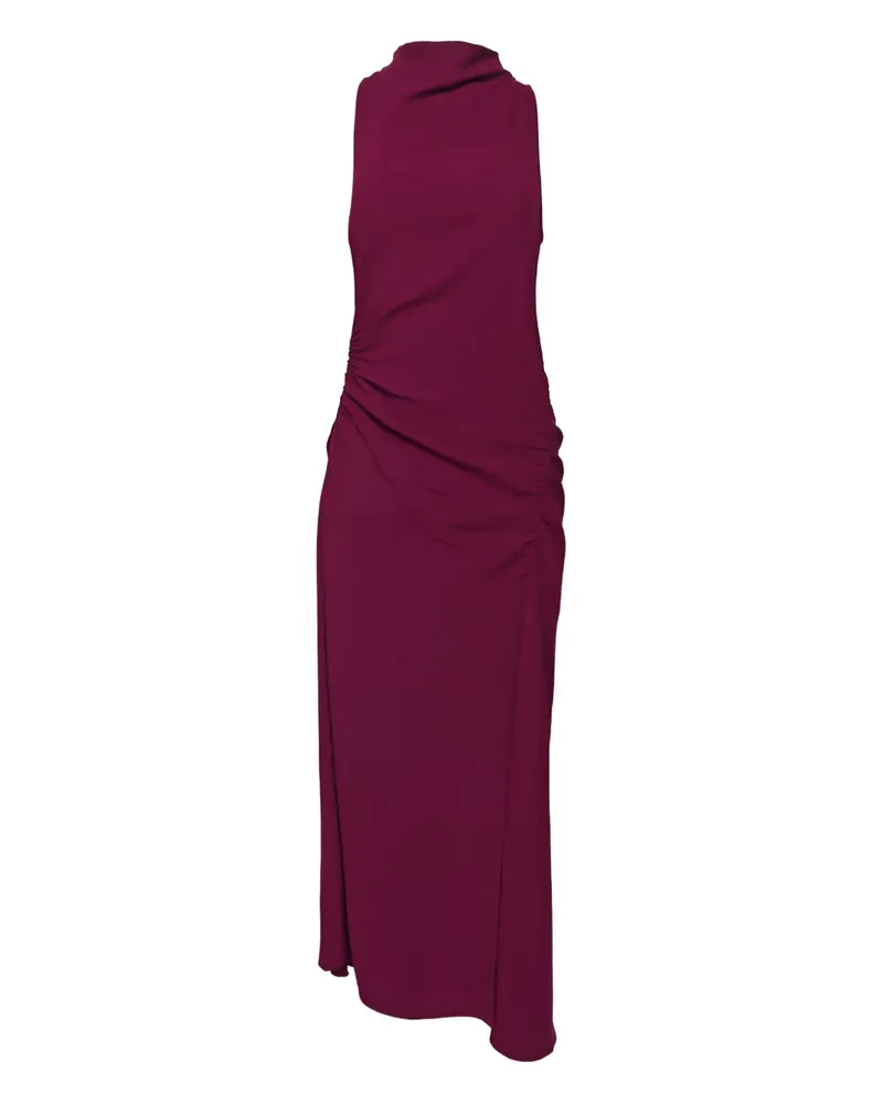 A.L.C. Inez roll-neck gathered maxi dress - Rot Rot