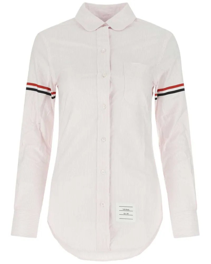 Thom Browne Klassisches Hemd mit Streifen - Rosa Rosa