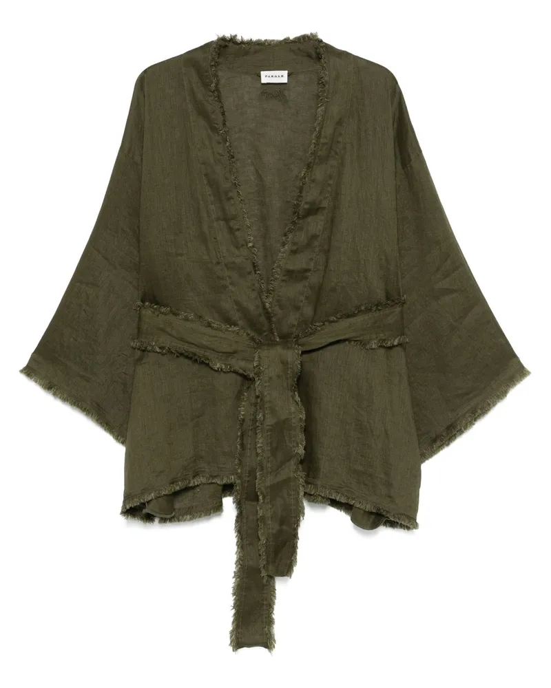 P.A.R.O.S.H. P.A.R.O H. Jacke aus Leinen - Grün Grün
