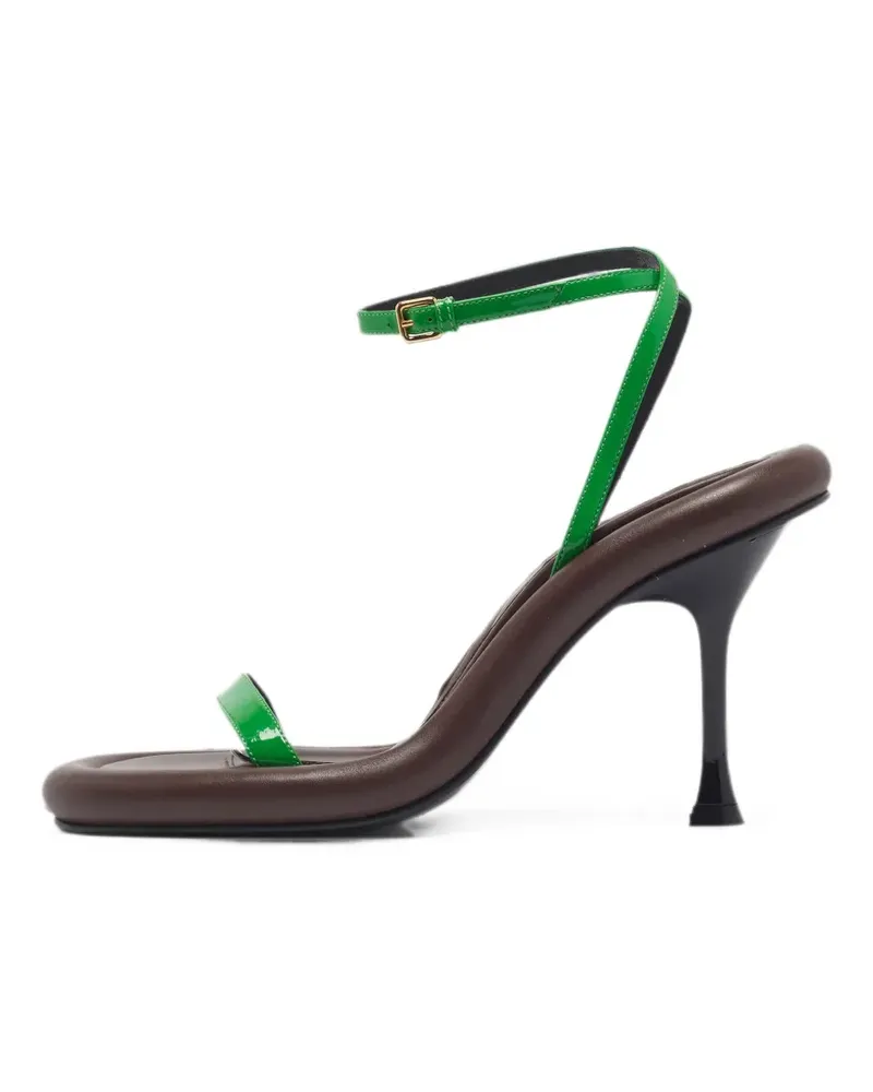 J.W.Anderson Bumper ankle-strap sandals - Grün Grün