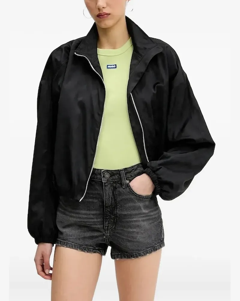 HUGO BOSS Geometrisch gemusterte Jacke - Schwarz Schwarz