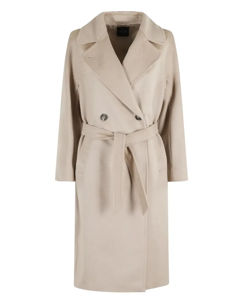 Max Mara Doppelreihiger Mantel mit Gürtel - Nude Nude