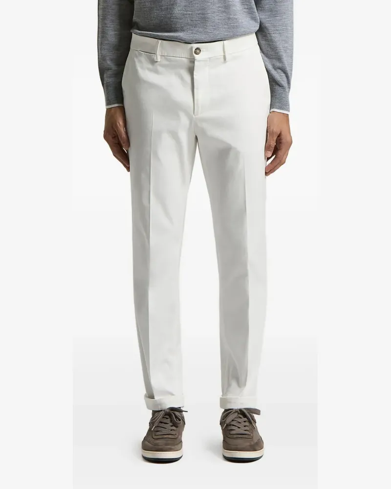 Peserico button trousers - Weiß Weiß