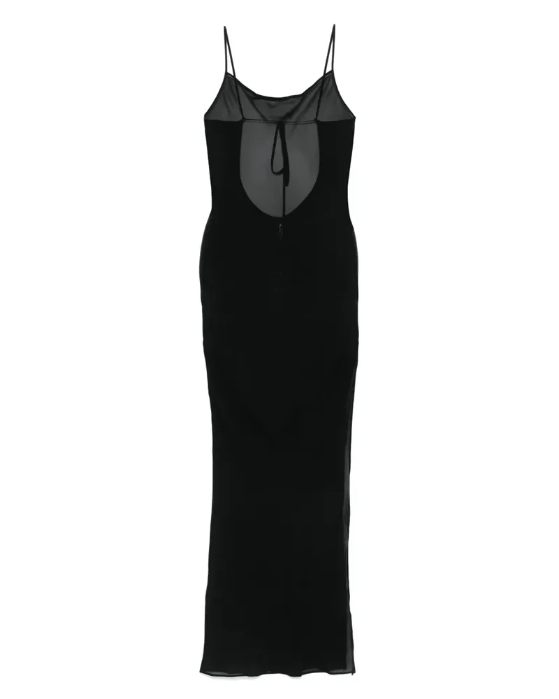 Maison Close Rückenfreies Fever Maxikleid - Schwarz Schwarz