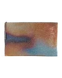 Benedetta Bruzziches Clutch mit Kristallverzierung Orange