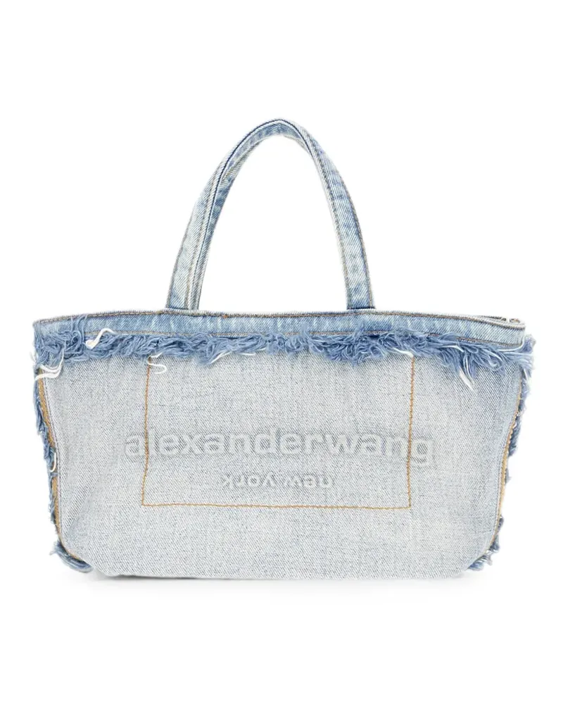 Alexander Wang frayed denim tote bag - Blau Blau