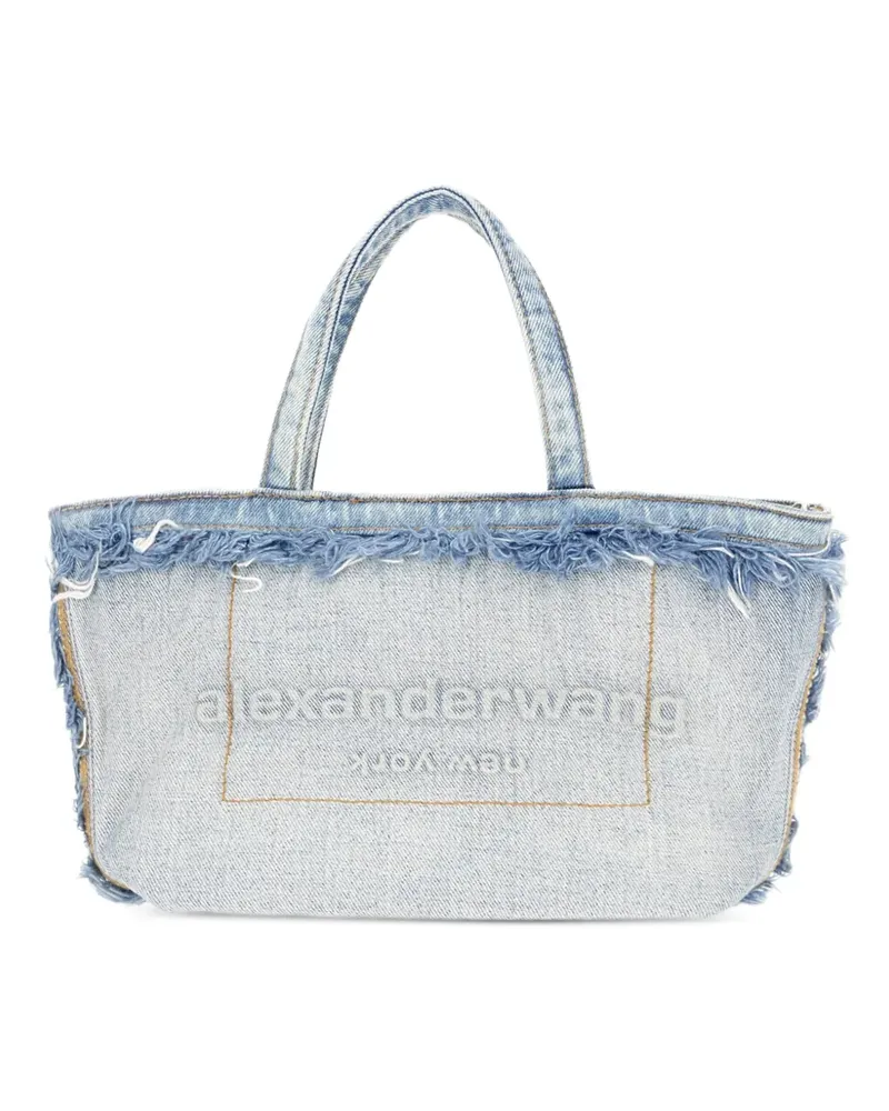 Alexander Wang Ausgefranster Jeans-Shopper - Blau Blau