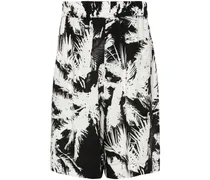 Shorts mit abstraktem Print