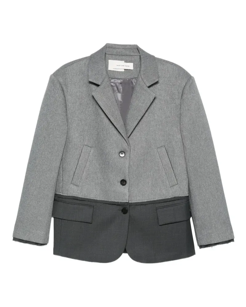 Feng Chen Wang Zweifarbiger Blazer - Grau Grau