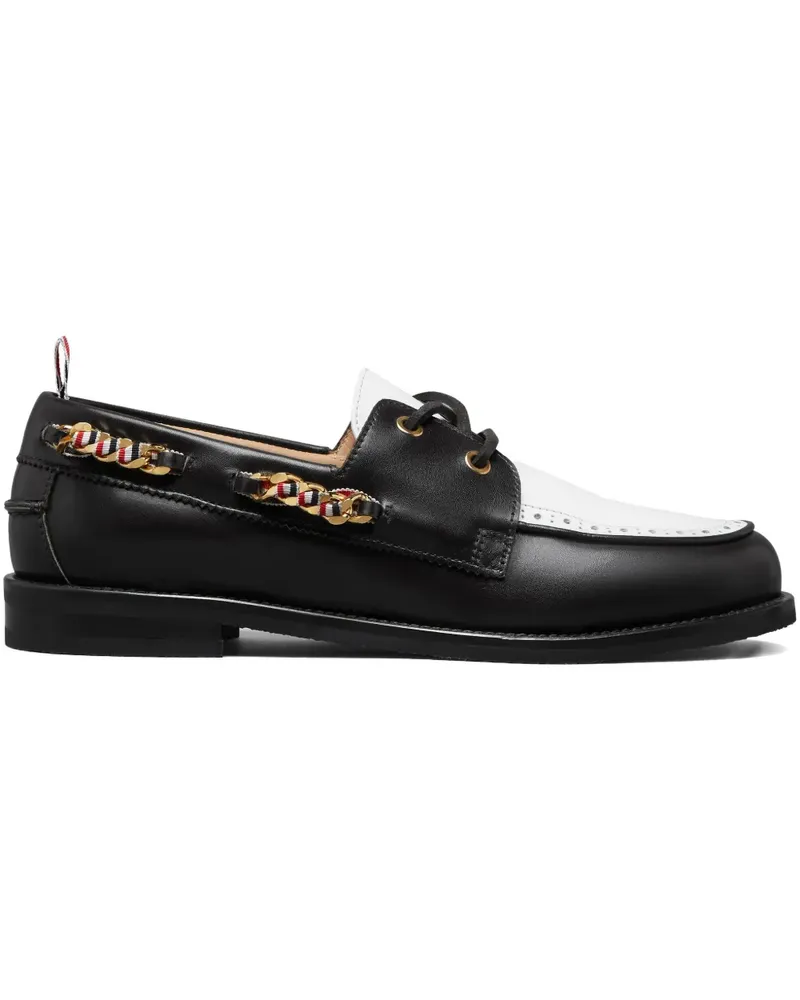 Thom Browne Segelschuhe mit Kettendetail - Schwarz Schwarz