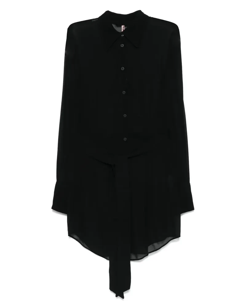 Maison Close Fever Hemdkleid - Schwarz Schwarz
