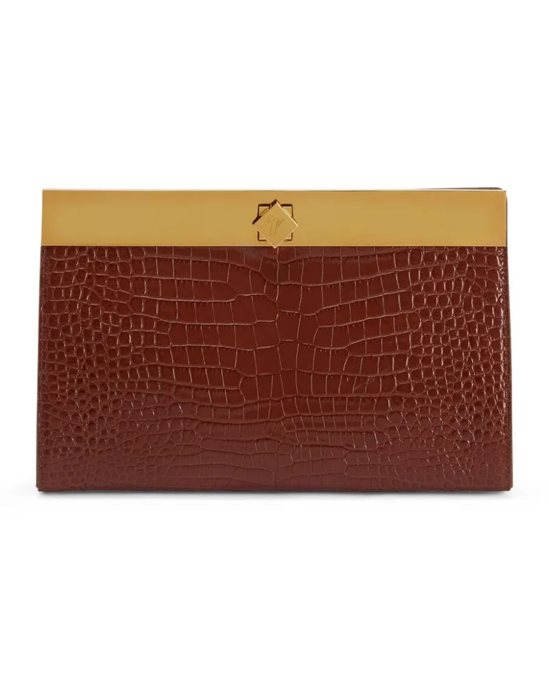 Giuseppe Zanotti Tanaya Clutch - Braun Braun